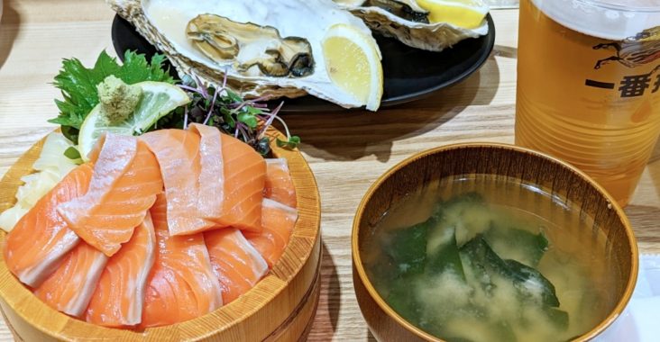 仙台機場出境前要吃什麼|CP值高的漁夫亭牡蠣と海鮮丼 - 老皮嫩肉的流水帳生活