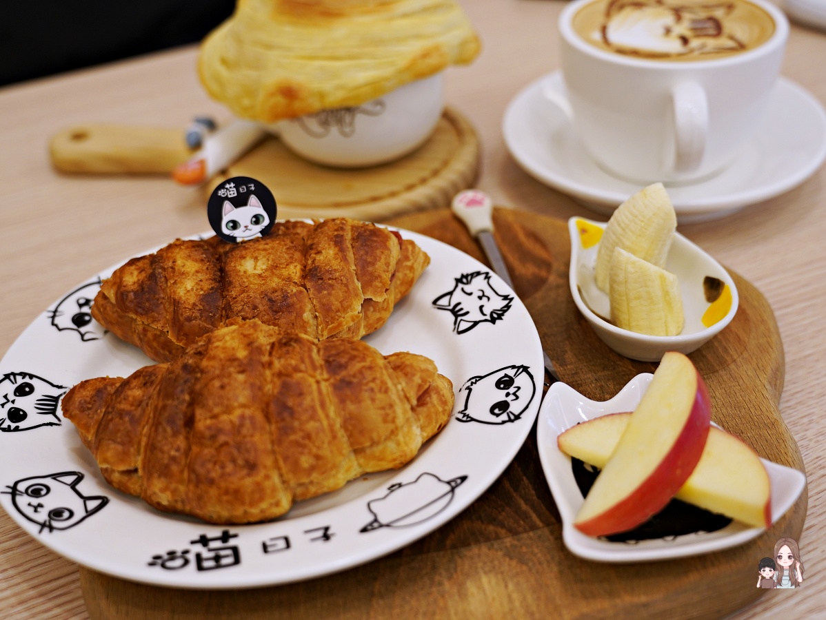 喵日子café 每樣餐點都有貓咪元素在裡面，超級可愛的。