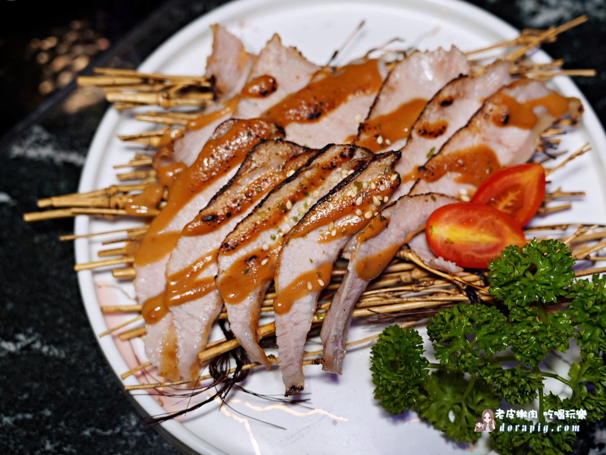 凌舞餐酒館有居酒屋味道-胡麻味噌松阪豬