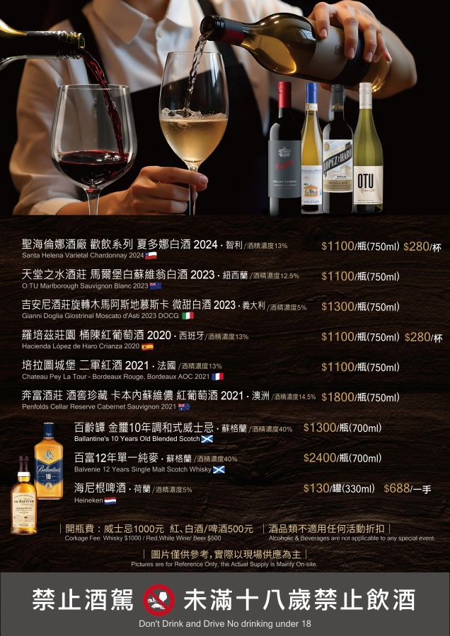 點八粵忠孝店 酒單